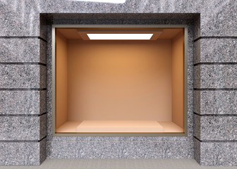 Wall Mural - small shop in the old town. 3d rendering