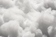 Close Up Detail Of Thick Soapy Foam