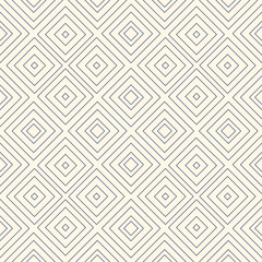 Outline ethnic abstract background. Seamless pattern with symmetric geometric ornament.