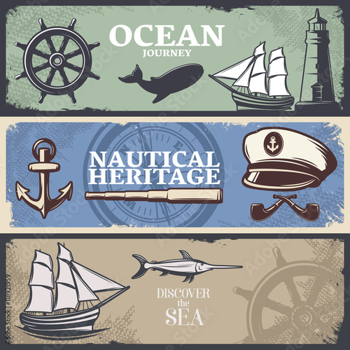 Nautical Banner Set