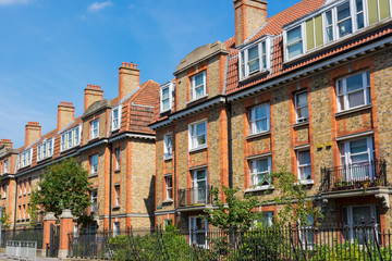 Typical Block of Houses Dublin Ireland Brick Architecture