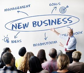 Wall Mural - Business Growth Strategy Concept