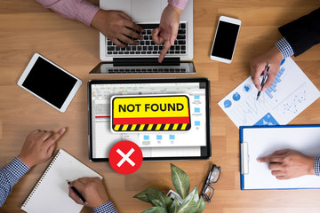 Poster - 404 computer Not Found 404 Error Failure Warning Problem