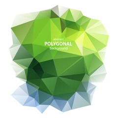 Sticker - abstract polygonal background