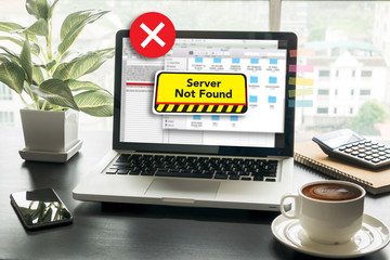 Poster - computer Server Not Found Error Inaccessible