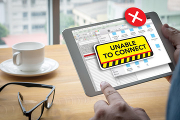 Poster - connect Unavailable Unable Connect Notification