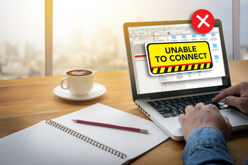 Poster - connect Unavailable Unable Connect Notification