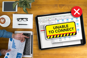 Poster - connect Unavailable Unable Connect Notification