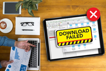 Poster - computer Transfer  Download Failed Data Stop Loss Transfer Netwo