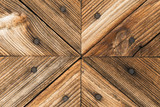 Fototapeta Konie - The old wood texture with natural patterns