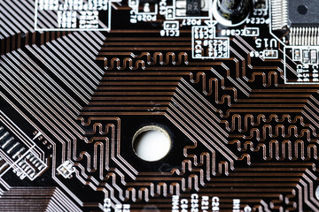 Poster - Circuit board background