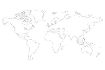  Earth map out line