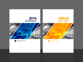 Wall Mural - Cover design for annual report and business catalog, magazine, flyer or booklet. Brochure template layout. A4 cover vector EPS-10 sample image with Gradient Mesh.