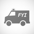© jpgon - Isolated ambulance icon with    the text FYI