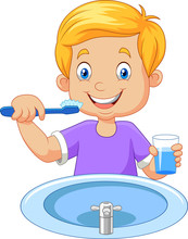 Brush Teeth Boy Free Stock Photo - Public Domain Pictures