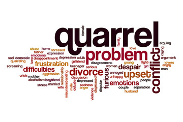 Poster - Quarrel word cloud