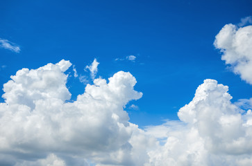 Wall Mural - beautiful sky with clouds background.