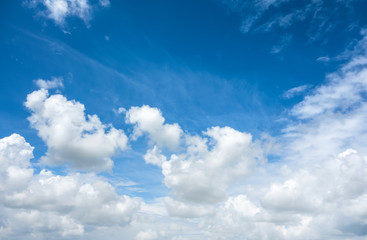 Wall Mural - beautiful sky with clouds background.