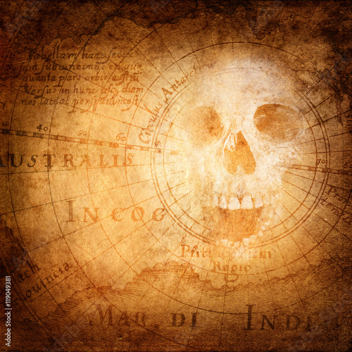 Pirate and nautical theme grunge background