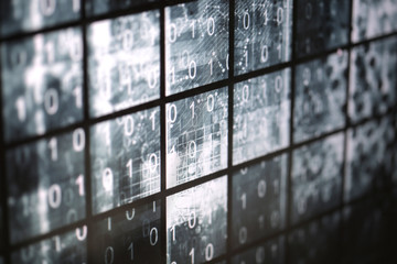 Wall Mural - binary code