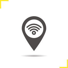 Canvas Print - Wifi hotspot icon