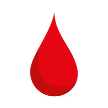 Blood Drop Red Health Liquid Human Medicine Vector Illustration