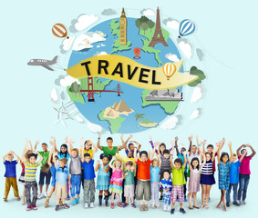 Wall Mural - Travel Traveling Vacation Holiday Journey Adventure Concept