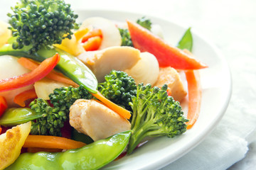 Wall Mural - stir fry with chicken