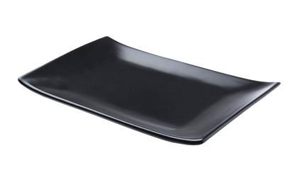 Black plate isolated