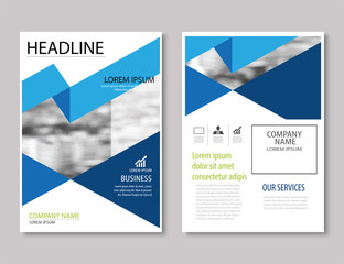 Wall Mural - annual report brochure flyer design template vector, Leaflet