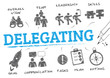 © Trueffelpix - delegating concept doodle
