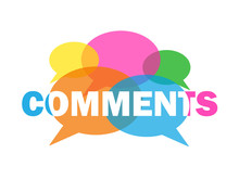 Vector COMMENTS Icon With Speech Bubbles