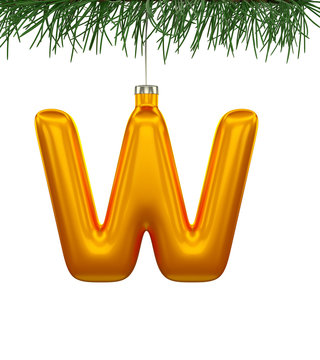 Christmas Tree Font: W