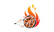  Skeet shooting fire logo
