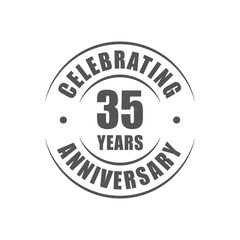 Wall Mural - 35 years celebrating anniversary logo