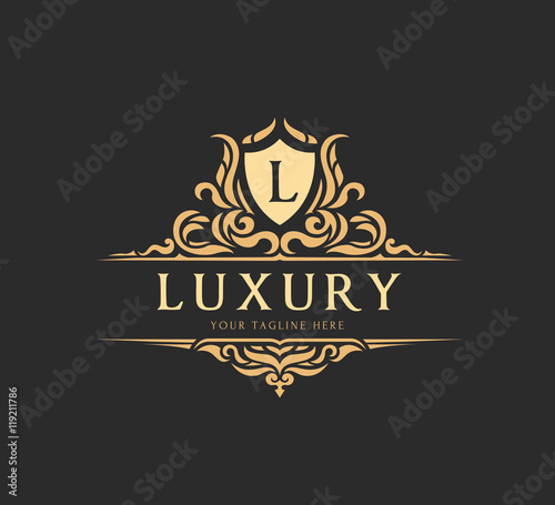 Luxury Logo,Vector logo template Stock Vector | Adobe Stock