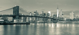 Fototapeta  - Panoramic view of  Brooklyn Bridge and Manhattan in New York Cit