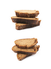 Poster - Sliced bread pieces composition