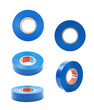 Blue insulating tape isolated