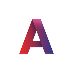 Poster - letter a logo element isolated on white background vector symbol