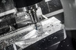 canvas print picture - Metalworking CNC milling machine.