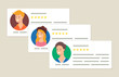 User reviews and feedback concept vector illustration