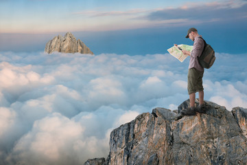 Wall Mural - man got lost