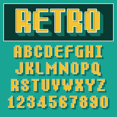 Poster - 3d extruded font with shadow