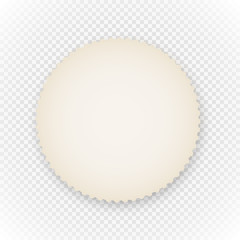 Aufkleber - Vintage paper isolated on transparent background