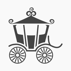 Poster - Carriage icon of vector illustration for web and mobile