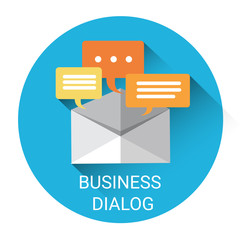 Poster - Dialog Mail Communication Business Icon