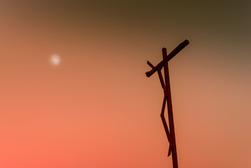 Wall Mural - High cross of  Sanctuary of Fatima.Portugal