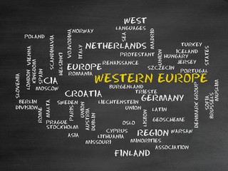 Canvas Print - Western Europe