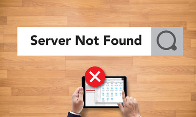 Poster - computer Server Not Found Error Inaccessible